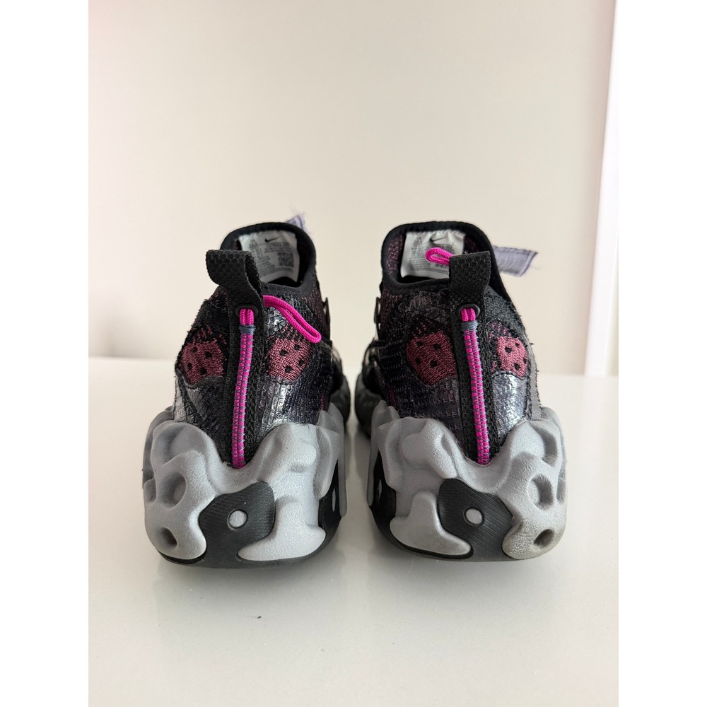 Nike ISPA Overreact Flyknit Mens 10.5 Black Shadowberry CD9664-002 Sneakers - Picture 4 of 9